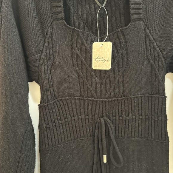 Free people open back sweater dress - Picture 3 of 5